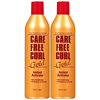 SoftSheen-carson care Free curl gold instant Activator, for Natural and curly Hair, Softens and Hydrates, Moisturizes Hair and great for Easy combing, 2 count