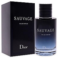 christian Dior Sauvage Eau De Parfum Spray For Men, Blue , 34 Ounce