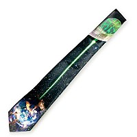 Star Wars Death Star Tie for Men Polyester Tie Featuring the Death Star Destroying Planet Alderaan Perfect gift for a Star Wars Fan