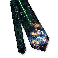 Star Wars Death Star Tie for Men Polyester Tie Featuring the Death Star Destroying Planet Alderaan Perfect gift for a Star Wars Fan