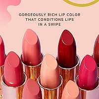 Flower Beauty Petal Pout Lipstick - Cruelty Free - Nourishing & Highly Pigmented Lip Color With Antioxidants (Peachy Nude - Cream)