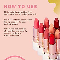 Flower Beauty Petal Pout Lipstick - Cruelty Free - Nourishing & Highly Pigmented Lip Color With Antioxidants (Peachy Nude - Cream)