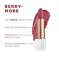 FLOWER BEAUTY Petal Pout Lipstick Nourishing & Highly Pigmented Lip Color with Antioxidants (Berry-More - Matte) (Pack of 1)