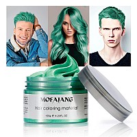 Temporary green Hair color Wax 423oz, Instant Hairstyle Mud cream, Hair Pomades for Party, cosplay, Nightclub, Masquerade, Halloween(green)