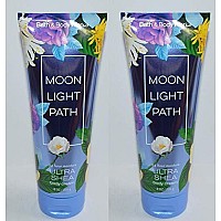 Bath and Body Works 2 Pack Moonlight Path Ultra Shea Body Cream 8 Oz.