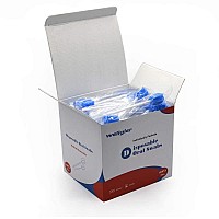 Wellglers Disposable oral swabs,mouth swabs sponge Dental Swabs Unthreated 100pcs Blue)