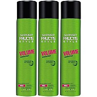 Garnier Fructis Style Volume Hairspray, All Hair Types, 8.25 Oz. (Packaging May Vary), 3Count