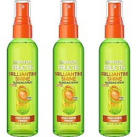 Garnier Fructis Style Brilliantine Shine Glossing Spray for High Shine Finish, Argan Oil, 3 Fl Oz, 3 Count (Packaging May Vary)