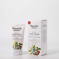 Nourish Organic | Age Defense Face Cream - Bilberry & Arctic Berries | GMO-Free, Cruelty Free, Fragrance Free (1.7oz)