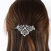 Viking Celtic Hair Clips Hairpin-Wiccan Hair Sticks Ladies Hair Accessories Triangle Clips For Long Hair Slide Pin Irish Hairstick Celtic Knot Viking Jewelry