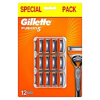 gilette Fusion5 Razor 12 Blades for Men