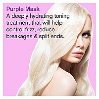 Bold Uniq Purple Hair Mask - For Blonde, Platinum, Bleached, Silver, Gray, Ash & Brassy Hair - Remove Yellow Tones, Reduce Brassiness and Condition Dry, Damaged Hair - Cruelty Free & Vegan - 6.76 Fl Oz