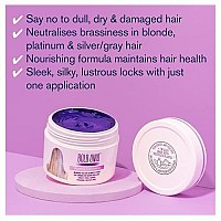 Bold Uniq Purple Hair Mask - For Blonde, Platinum, Bleached, Silver, Gray, Ash & Brassy Hair - Remove Yellow Tones, Reduce Brassiness and Condition Dry, Damaged Hair - Cruelty Free & Vegan - 6.76 Fl Oz