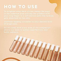 Flower Beauty Light Illusion Full Coverage Concealer- Diffuse Dark Under Eye Circles, Weightless Formula, Crease Proof Makeup (Light Medium)