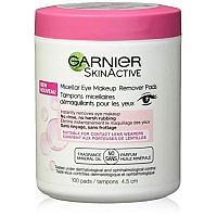 Garnier Micellar Eye Makeup Remover Pads Facial Treatment Pads, 100 Count