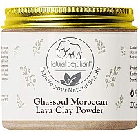 Natural Elephant Ghassoul Moroccan Lava Clay Powder 100% Pure & Natural (200g Jar (7oz))