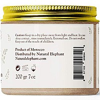 Natural Elephant Ghassoul Moroccan Lava Clay Powder 100% Pure & Natural (200g Jar (7oz))