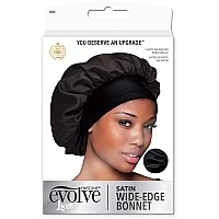 Evolve Evolve Satin Wide Edge Bonnet Black