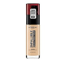 L'Oreal Paris Makeup Infallible Up To 24 Hour Fresh Wear Lightweight Foundation, Linen, 1 Fl Oz.