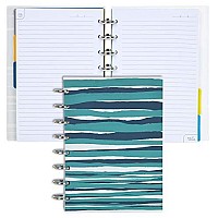 Talia Discbound Notebooks, Planner, customizable, (yHorizon wSilver Discs, Junior (55in x 85in))