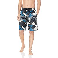 Kanu Surf Mens Infinite Swim Trunks (Regular Extended Sizes), Surf camo Black, 4X