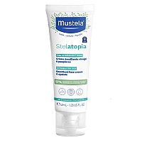 Mustela Stelatopia Eczema-Prone Skin Emollient Baby Face cream - Face Moisturizer with Natural Avocado & Sunflower Oil - Fragrance-Free - 135 Fl Oz (Pack of 1)