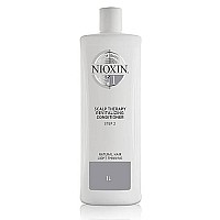 Nioxin System 1 Scalp Therapy conditioner, with Peppermint Oil, Treats Dry Scalp, Provides Moisture control & Balance, For Natural Hair with Light Thinning, 338 fl oz