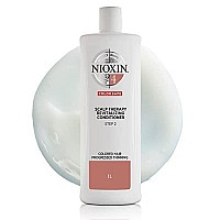 Nioxin System 4 Scalp Therapy conditioner with Peppermint Oil, Treats Dry Scalp, Provides Moisture control & Balance, For color Treated Hair with Progressed Thinning, 338 fl oz