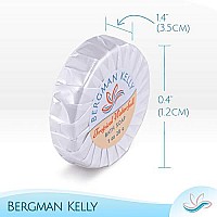 BERGMAN KELLY Hotel Soap Bars in Bulk (Tropical Waterfall, 1 oz, 100 PK), Travel Size Cleansing Soap, Small Individually Wrapped Round Soap, Mini Size Toiletries: Airbnb, Motel, Guest Bath