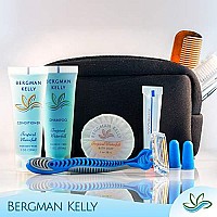 BERGMAN KELLY Hotel Soap Bars in Bulk (Tropical Waterfall, 1 oz, 100 PK), Travel Size Cleansing Soap, Small Individually Wrapped Round Soap, Mini Size Toiletries: Airbnb, Motel, Guest Bath