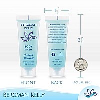 BERGMAN KELLY Travel Size Body Wash (1 fl oz, 100 PK, Tropical Waterfall), Delight Your Guests with an Invigorating and Refreshing Hotel Body Wash, Mini and Small Size Guest Hotel Toiletries in Bulk