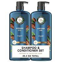 Herbal Essences Shampoo and conditioner Set Repairing Argan Oil of Morocco with Natural Source Ingredients, color Safe, BioRenew, 202 Fl Oz, 2 count