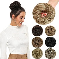 Rose bud Messy Bun Hair Pieces For Women Hair Bun Extension Updo curly Messy Bun Scrunchie