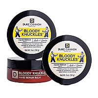 Duke cannon Supply co Bloody Knuckles Hand Repair Balm for Men (Unscented) Multi-Pack- Paraben-Free, Moisturizes, Soothes &Repairs Dry, cracked Hands, Quick-Absorption, Non-Sticky Feeling 5oz(3 Pack)