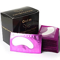 Ocim 100 Pairs Eyelash Extension Gel Patches, Lash Extensions Hydrogel Under Eye Pads Beauty Eye Mask supplies(purple)