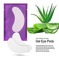 Ocim 100 Pairs Eyelash Extension Gel Patches, Lash Extensions Hydrogel Under Eye Pads Beauty Eye Mask supplies(purple)