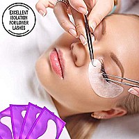 Ocim 100 Pairs Eyelash Extension Gel Patches, Lash Extensions Hydrogel Under Eye Pads Beauty Eye Mask supplies(purple)