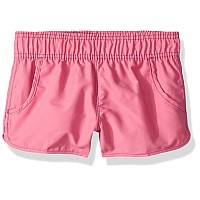 Kanu Surf girls Sandy UPF 50+ Quick Dry Beach Elastic Waist Boardshort, Solid Pink, Medium (5)