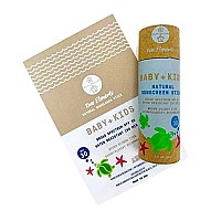 Raw Elements Baby + Kids Spf 30 Organic Sunscreen Lotion Stick Non-Nano Zinc Oxide, Reef-Safe, Cruelty-Free, Gentle And Moisturizing, Zero Waste Tube, 1Oz