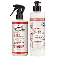 Carol?S Daughter Hair Milk Refresher Spray And 4 In 1 Combing Creme Hair Detangler Gift Set For Natural Curly Hair Providing All Day Definition & Frizz Control - Made With Agave Nectar And Olive Oil