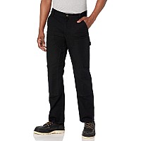 carhartt Mens Rugged Flex Relaxed Fit Duck Double-Front Utility Work Pant44W x 32LBlack