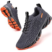 SKDOIUL Running Sneakers for Men mesh Breathable Fashion Sport Athletic Walking Shoes Man Runner Jogging Shoes casual Tennis Trainers All grey Size 11