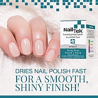 Nail Tek 10-Speed, Polish Drying Drops For All Nail Types, 0.5 Oz, Value 4-Pack