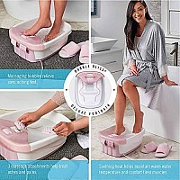 Homedics Bubble Bliss Deluxe-Foot Spa, Heat Maintenance, Raised Nodes, 3 Attachements