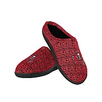 NFL Tampa Bay Buccaneers Mens Poly Knit cup Sole SlipperPoly Knit cup Sole Slipper, Team color, Medium (9-10)