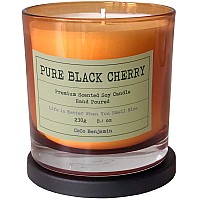 100 Soy, Highly Scented, Hand Poured Soy candle, 81 oz (Pure Black cherry)