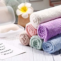 12 Pieces Face Wash Cloth Makeup Remover Cloths Microfiber Facial Washcloths Soft Fast Drying Facial Cleansing Cloth for Face, 12 x 12 Inch (Assorted Color)