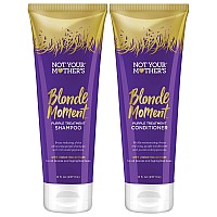 Not Your Mothers Blonde Moment Shampoo and conditioner (2-Pack) - 8 fl oz - Purple Shampoo and conditioner for Blondes - Reduces Brass, Enhances Hair Shine, Moisturizes Hair