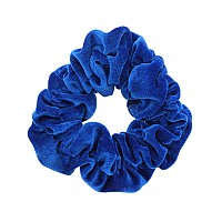 Jumbo Velvet Scrunchy - Royal