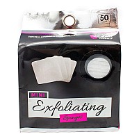 Jacent Mini Exfoliating Sponges: Square Facial cleansing and Makeup Removal Pads, Suitable for All Skin Types - 3 Pack